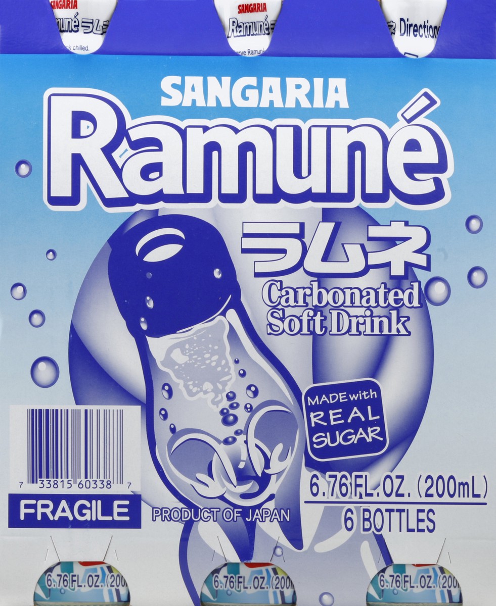 slide 4 of 4, Sangaria Original Ramune, 6/6.76 oz