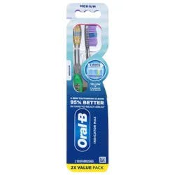 Oral-B Indicator Max Toothbrushes, Color Changing Bristles, Medium