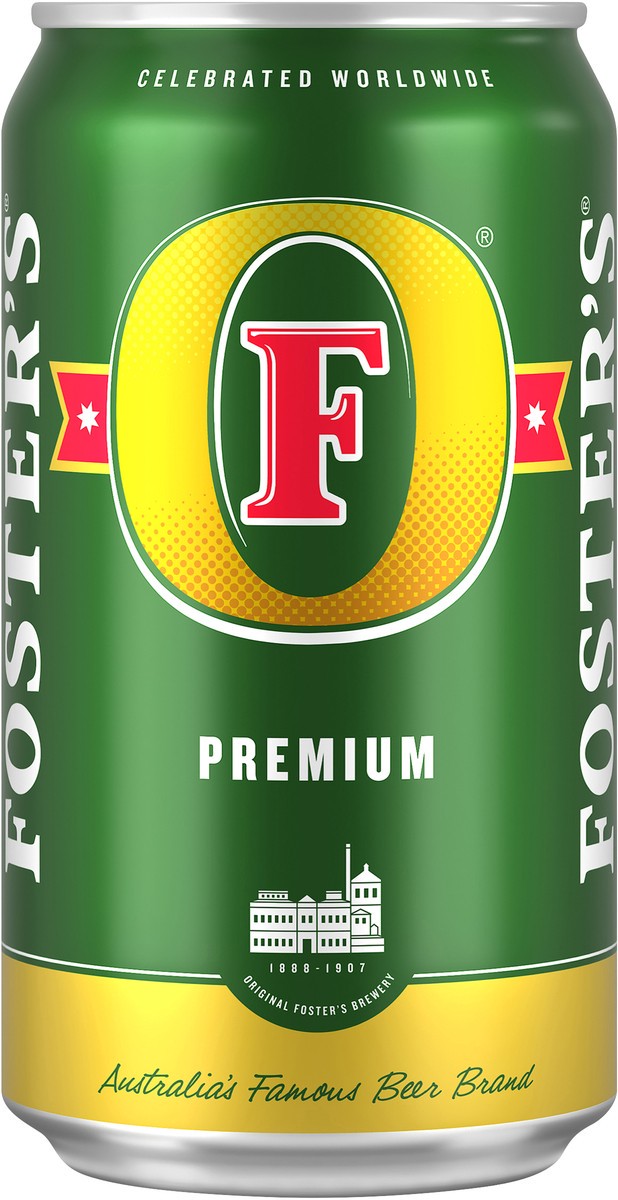 slide 3 of 4, Foster's Premium Ale, 25.4 oz can