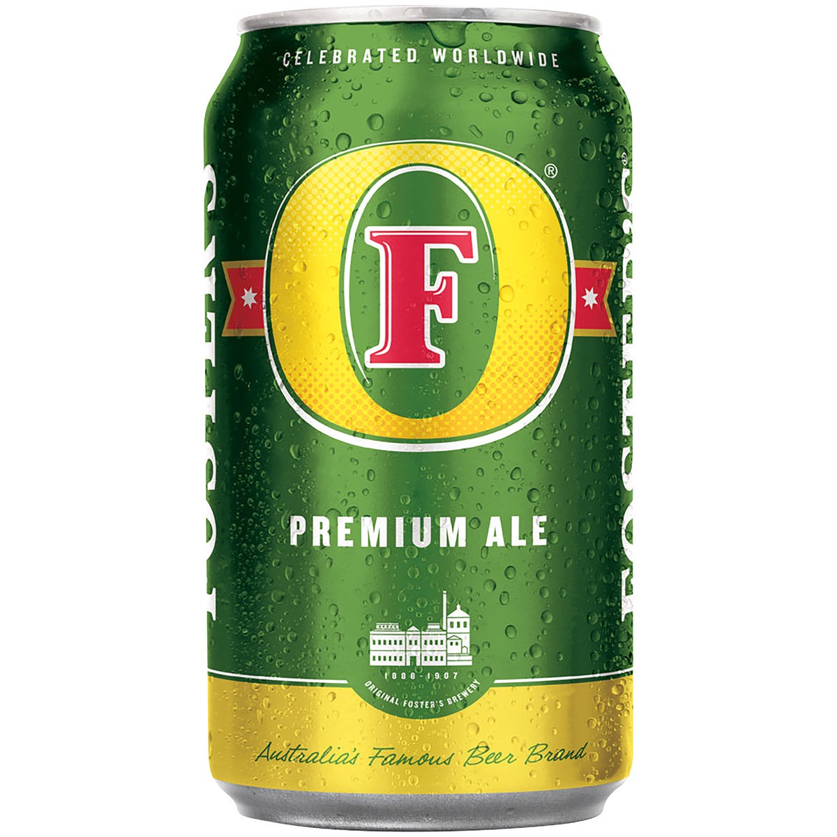 slide 1 of 4, Foster's Premium Ale, 25.4 oz can
