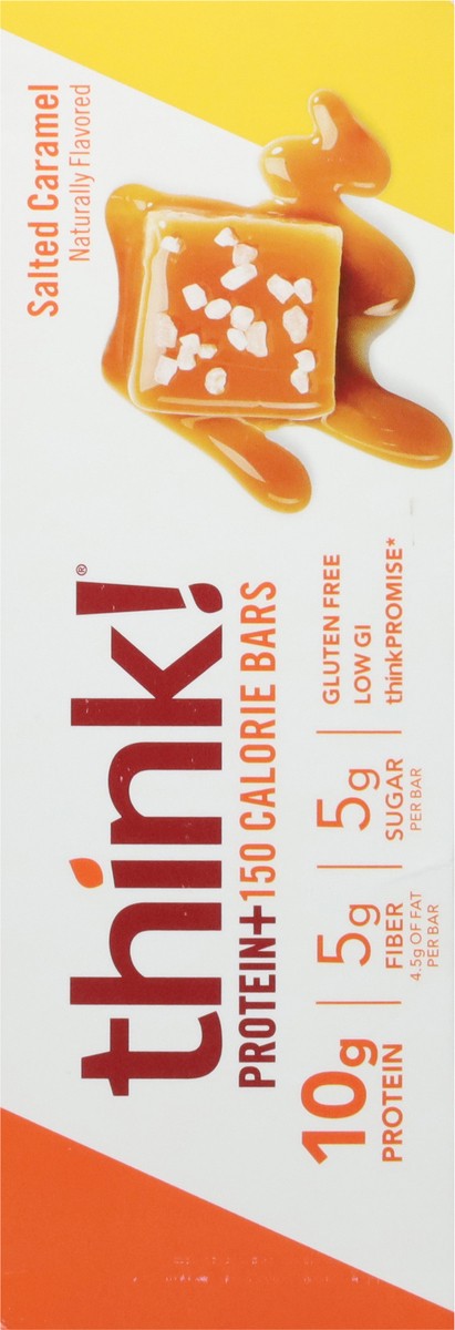 slide 12 of 12, think! Protein+ Salted Caramel 150 Calorie Bars 10 - 1.41 oz Bars, 10 ct