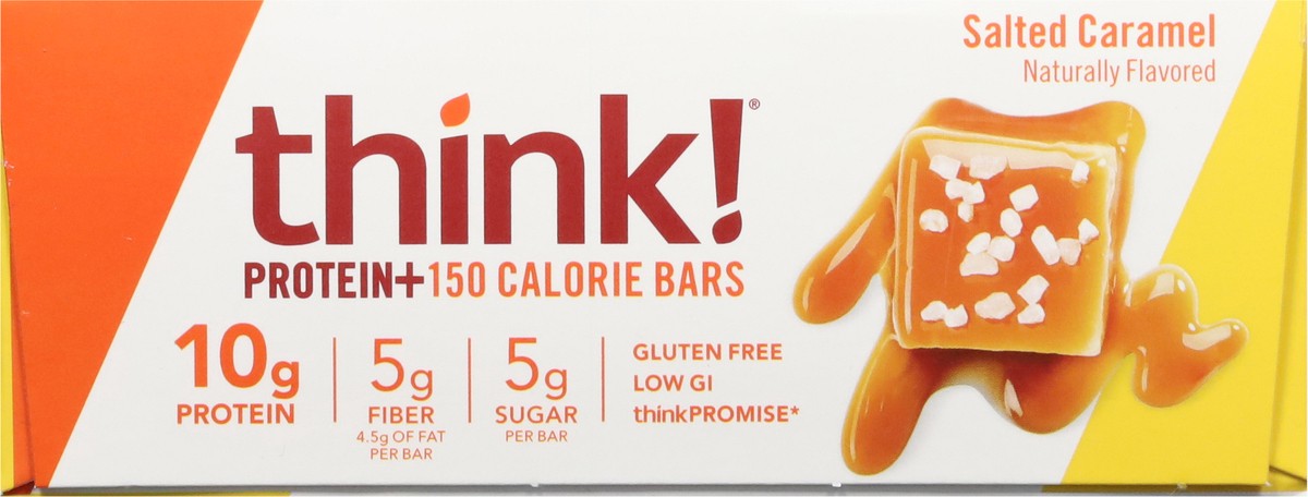 slide 6 of 12, think! Protein+ Salted Caramel 150 Calorie Bars 10 - 1.41 oz Bars, 10 ct