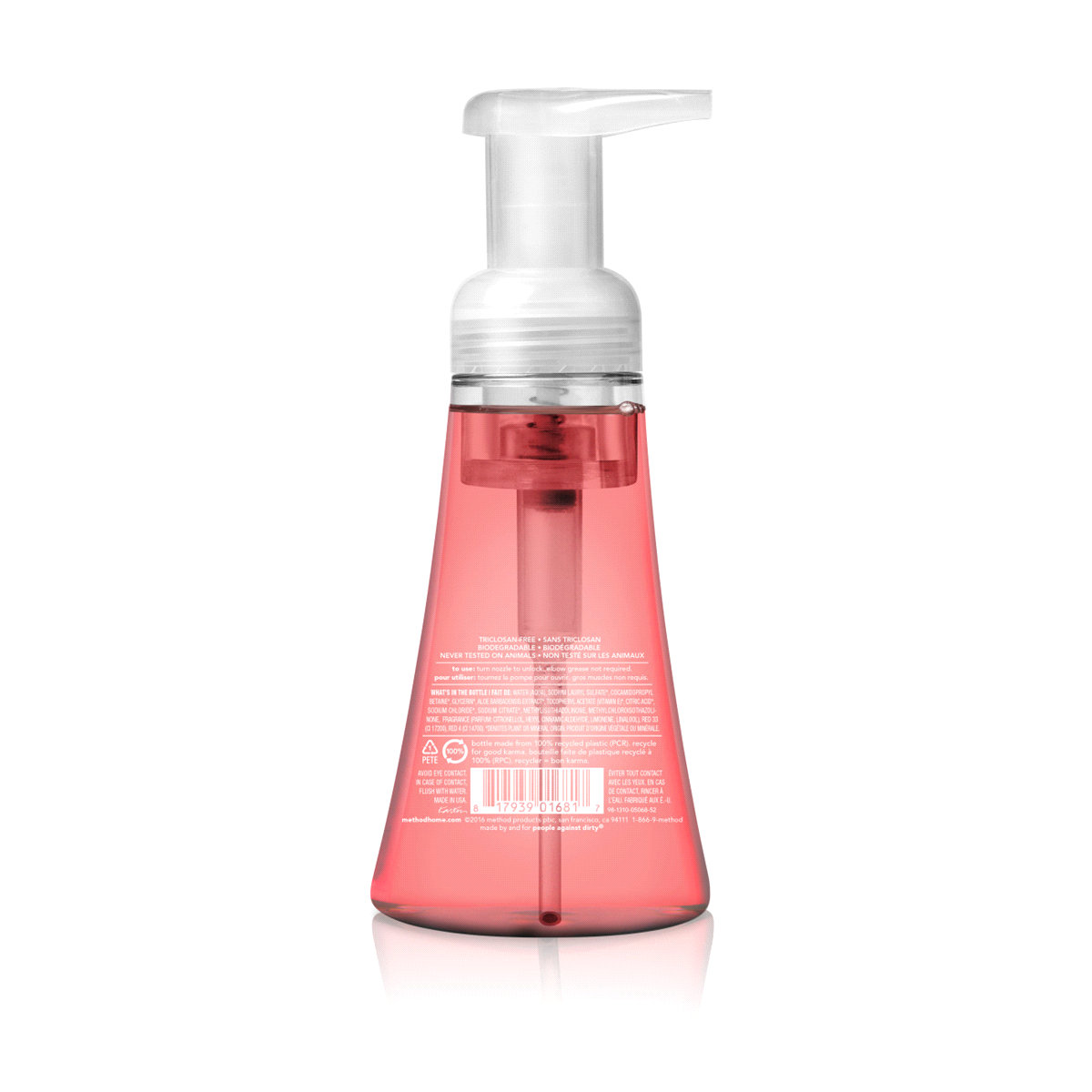 slide 2 of 2, method Pink Grapefruit Foaming Hand Wash, 10 fl oz