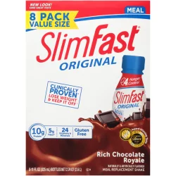 SlimFast Balanced Nutrition Meal Replacement Shake, Rich Chocolate Royale