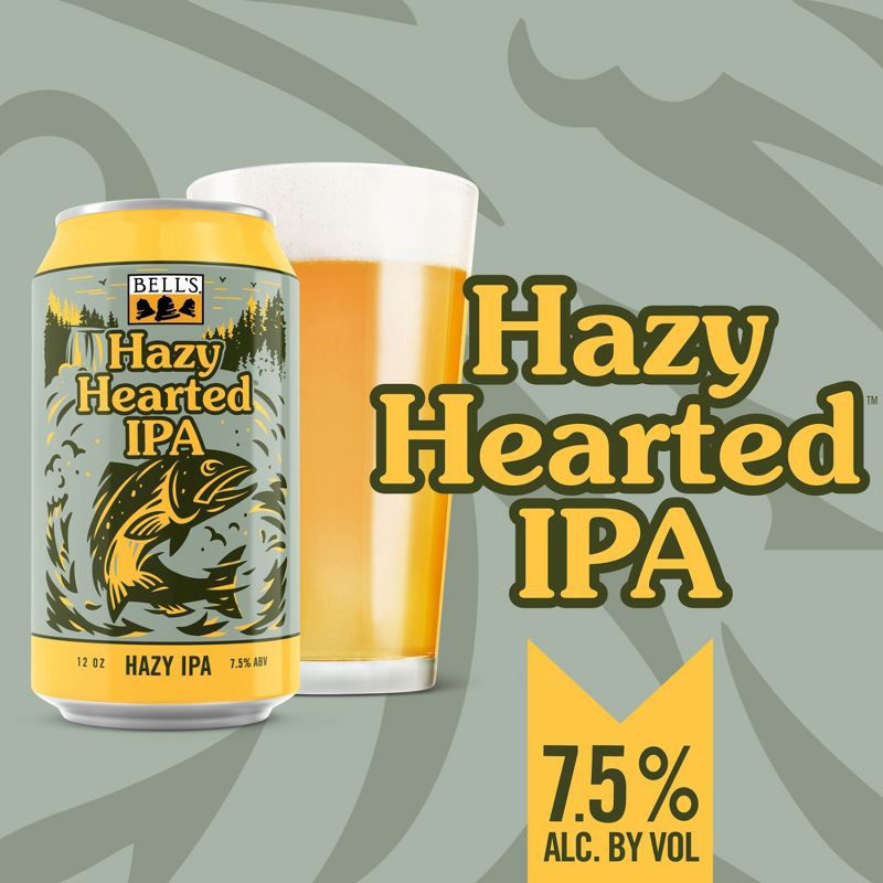 slide 4 of 10, Bell's Brewery Bell's Hazy Hearted IPA Beer - 6pk/12 fl oz Cans, 6 ct; 12 fl oz