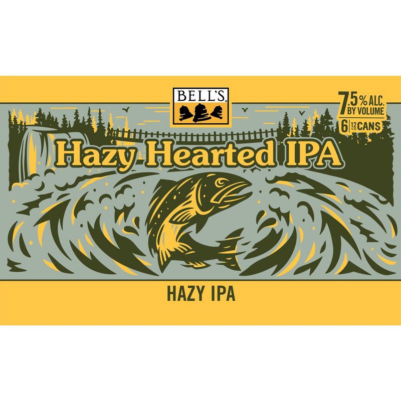 slide 10 of 10, Bell's Brewery Bell's Hazy Hearted IPA Beer - 6pk/12 fl oz Cans, 6 ct; 12 fl oz