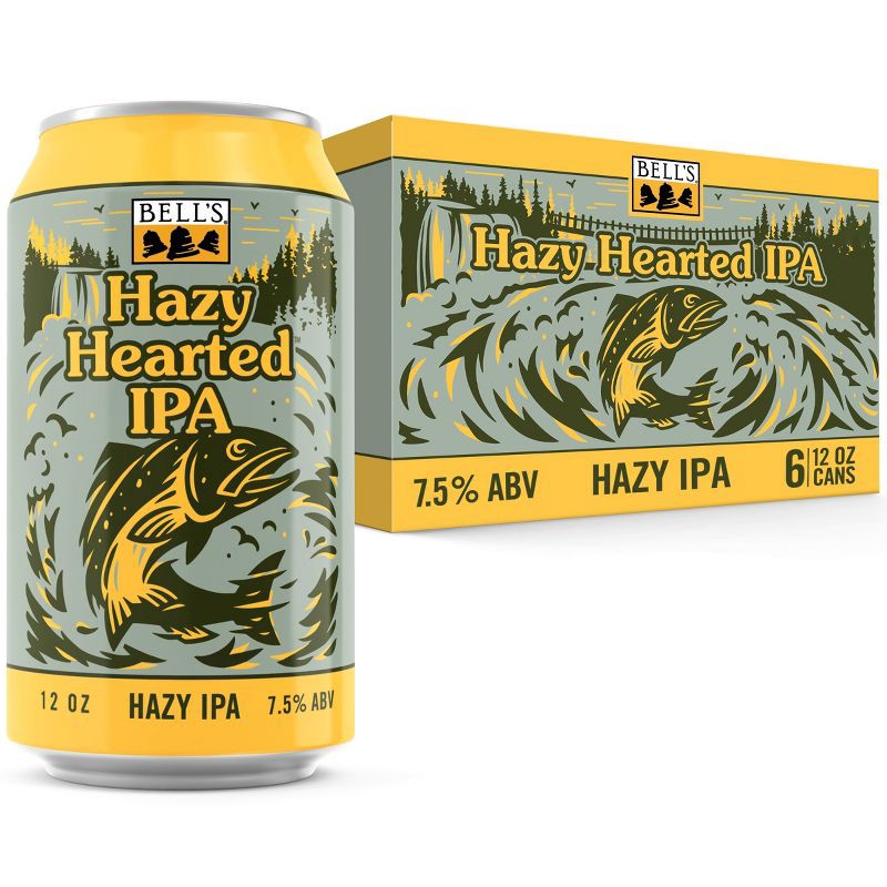 slide 1 of 10, Bell's Brewery Bell's Hazy Hearted IPA Beer - 6pk/12 fl oz Cans, 6 ct; 12 fl oz