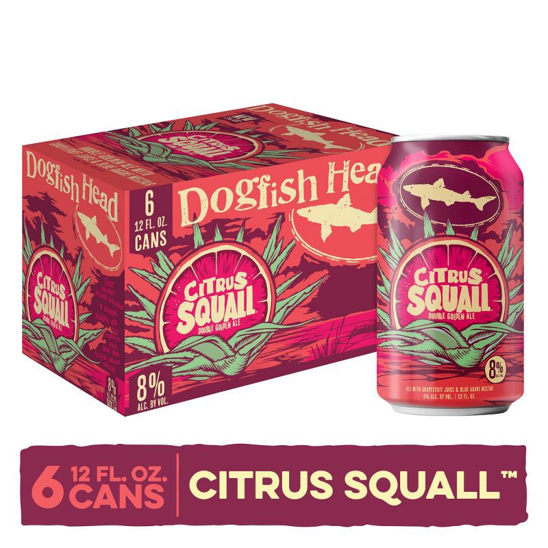 slide 3 of 9, Dogfish Head Citrus Squall - 6pk/12 fl oz Cans, 6 ct; 12 fl oz