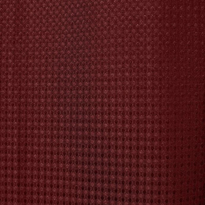 slide 4 of 4, Hookless Waffle Stall Fabric Shower Curtain - Rio Red, 54 in x 80 in