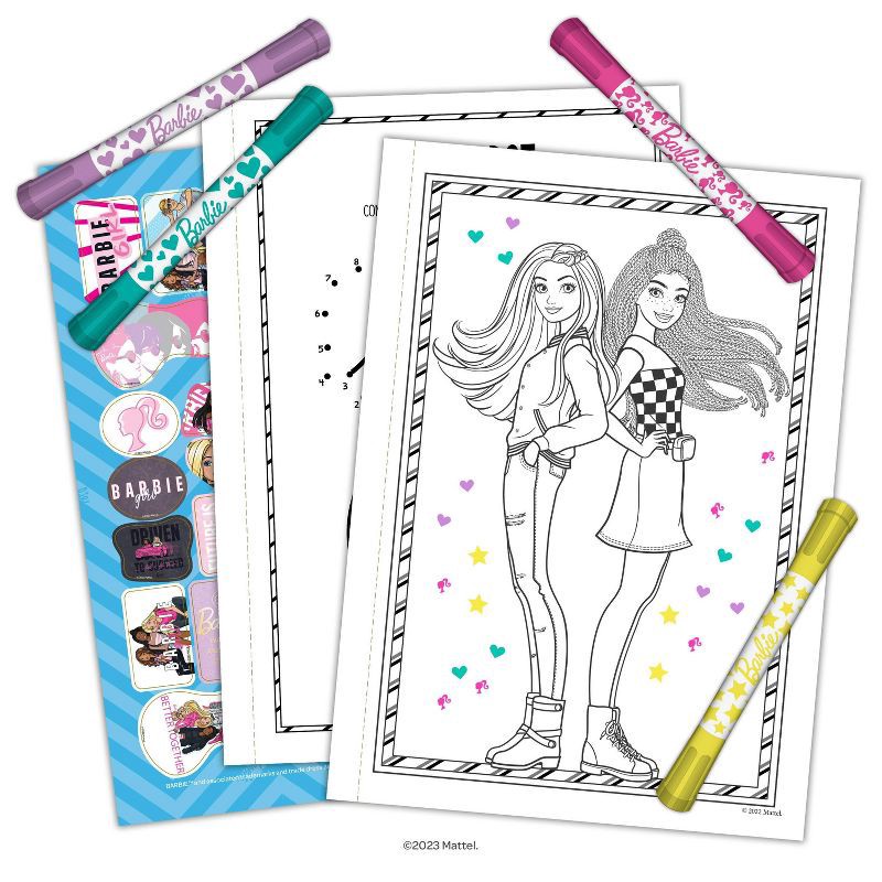 slide 3 of 6, Bendon Barbie Coloring & Activity with Stamper Marker, 1 ct