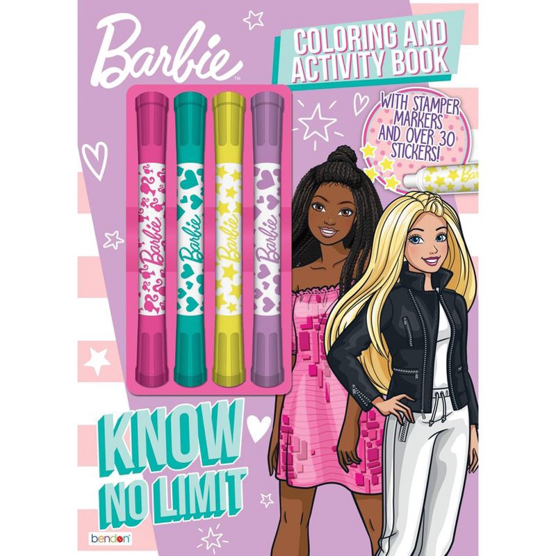 slide 1 of 6, Bendon Barbie Coloring & Activity with Stamper Marker, 1 ct