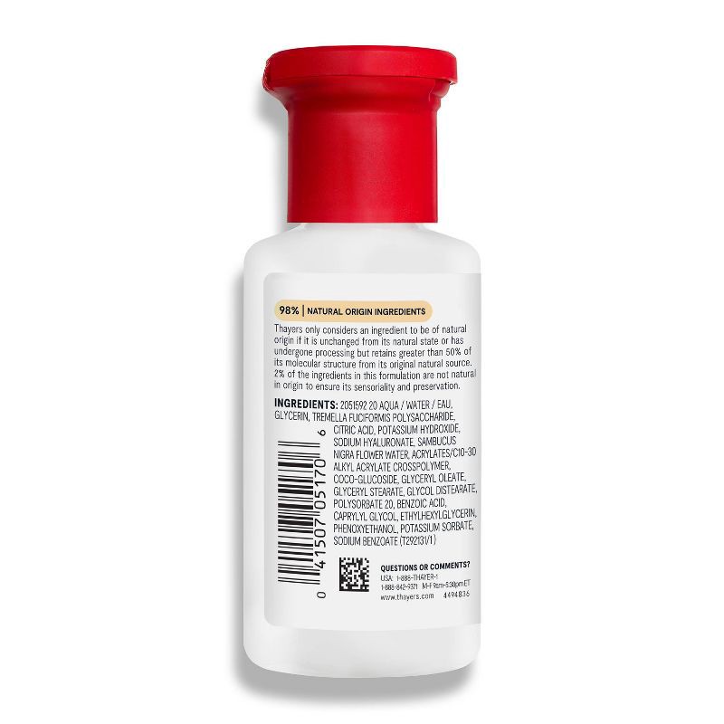 slide 8 of 10, Thayers Natural Remedies Milky Hydrating Face Toner with Snow Mushroom and Hyaluronic Acid - 3 fl oz, 3 fl oz