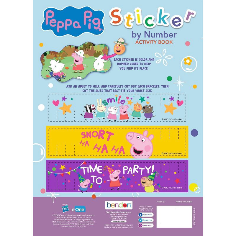 slide 2 of 4, Bendon Peppa Pig Sticker - by Number Book, 1 ct