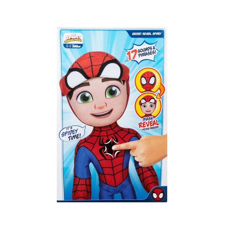 slide 5 of 8, Spidey and His Amazing Friends Secret Reveal Spidey Plush, 1 ct