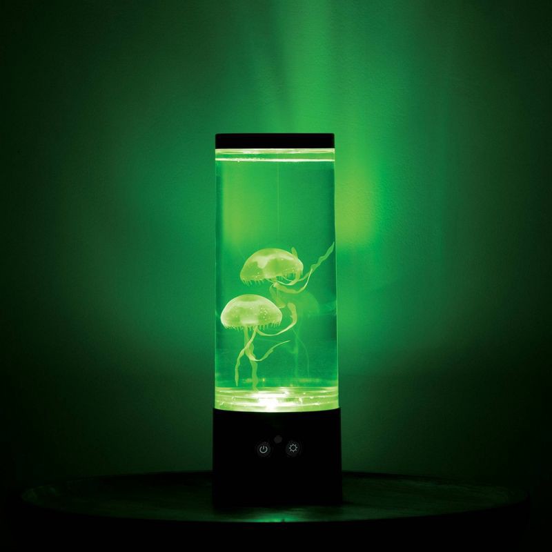 slide 3 of 3, 12" RGB Jellyfish Lamp with USB Black - West & Arrow: LED, Ocean Theme, No Assembly, 1 ct