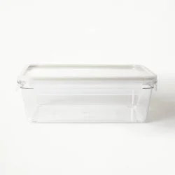 14 Cup Tritan Plastic Rectangle Food Storage Container Clear - Figmint™: Stackable, Freezer & Microwave Safe