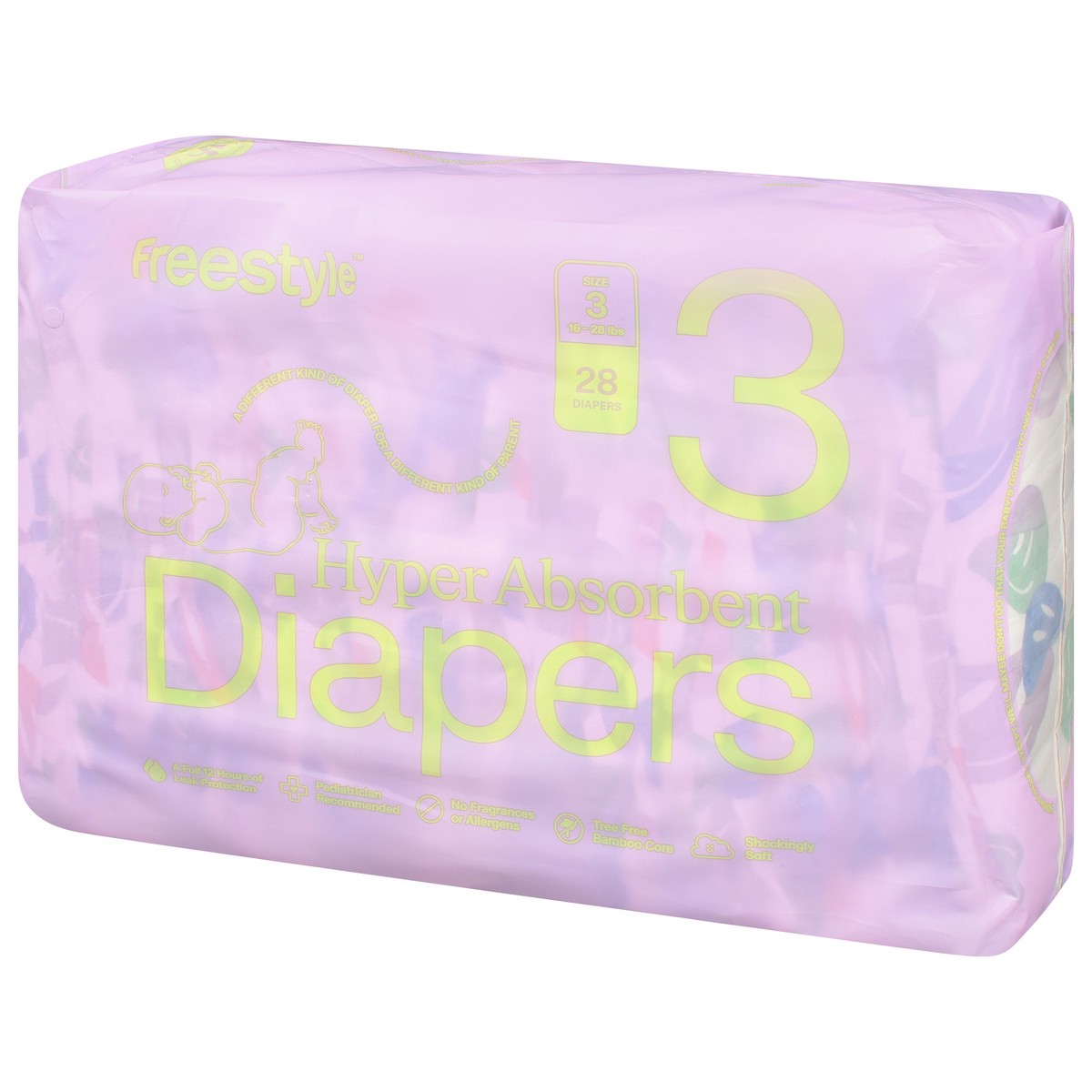 slide 6 of 10, Freestyle Diaper Baby Sz 3, 28 ct