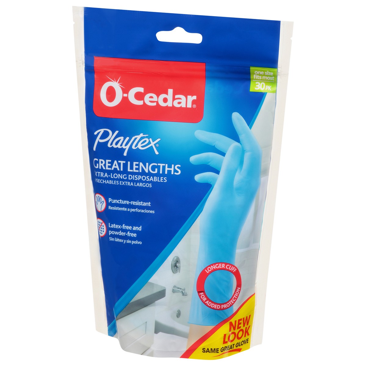 slide 3 of 9, O-Cedar Playtex Gloves, Great Lengths, Extra-Long Diposables, 30 ct