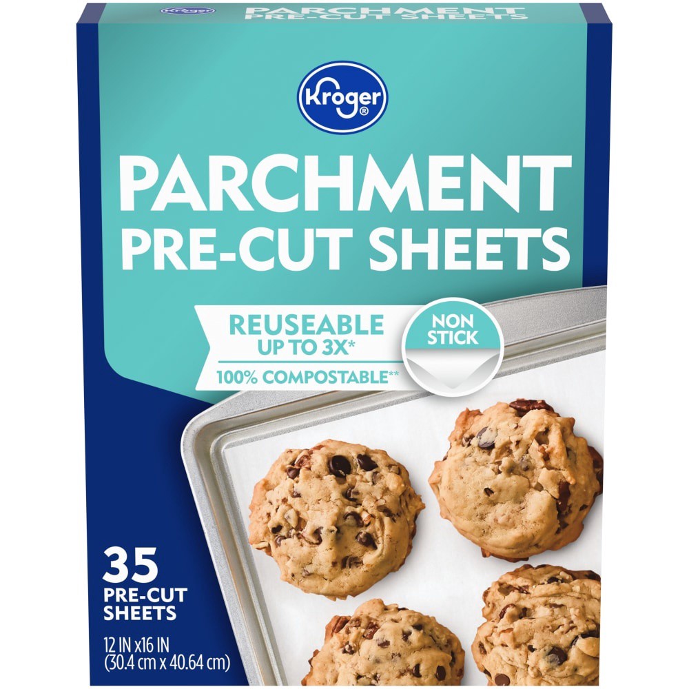 slide 1 of 2, Kroger Parchment Pre-Cut Sheets, 35 ct