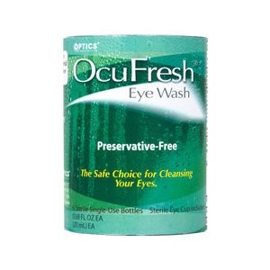 slide 1 of 1, Ocufresh Eye Wash, 6 ct; 20 ml