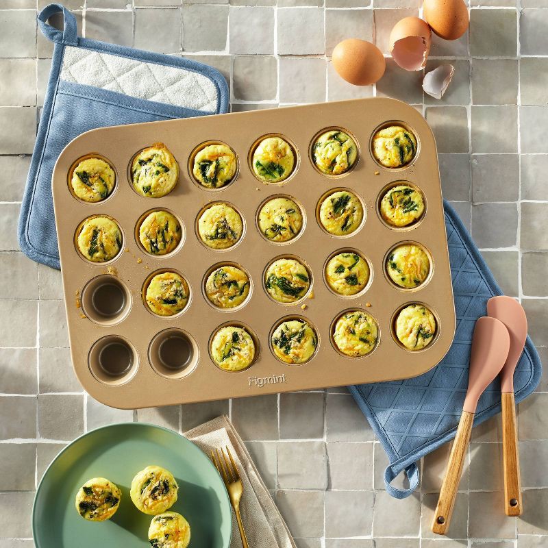 slide 2 of 3, 2pk Potholder Blue - Figmint™: Modern Kitchen Textiles, Cotton, Pocket & Silicon Gripper, OEKO-TEX Certified, 2 ct