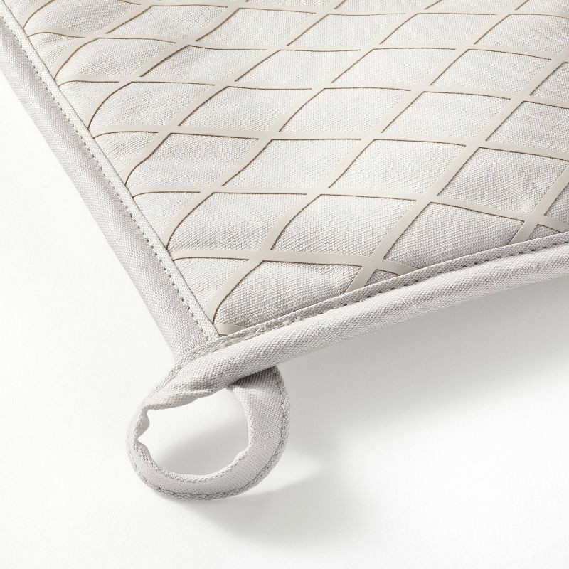 slide 3 of 3, 2pk Potholder Light Gray - Figmint™, 2 ct