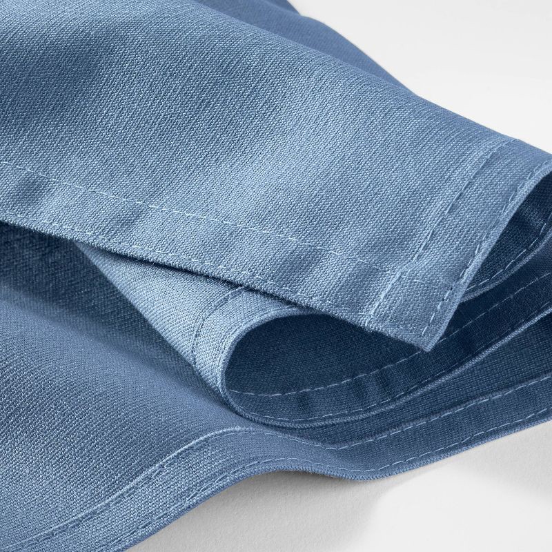 slide 4 of 4, Adult Cooking Apron Blue - Figmint™: Modern Cotton Kitchen Textile with Pockets, Hanging & Towel Loop, OEKO-TEX Certified, 1 ct