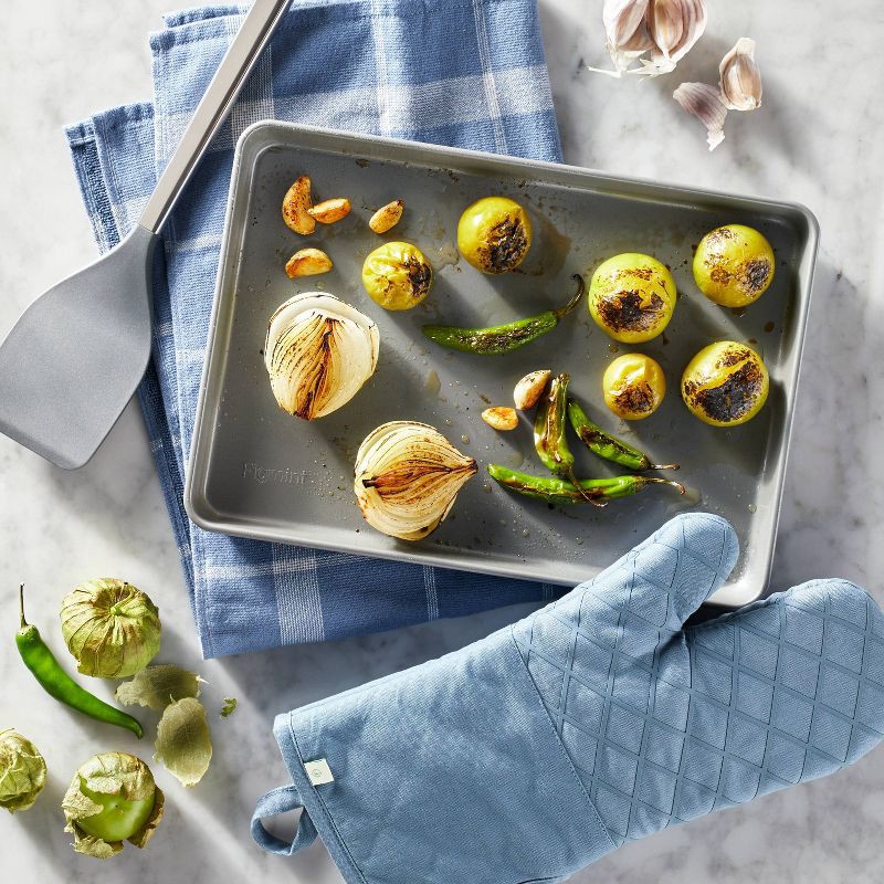 slide 2 of 3, Oven Mitt Blue - Figmint™, 1 ct