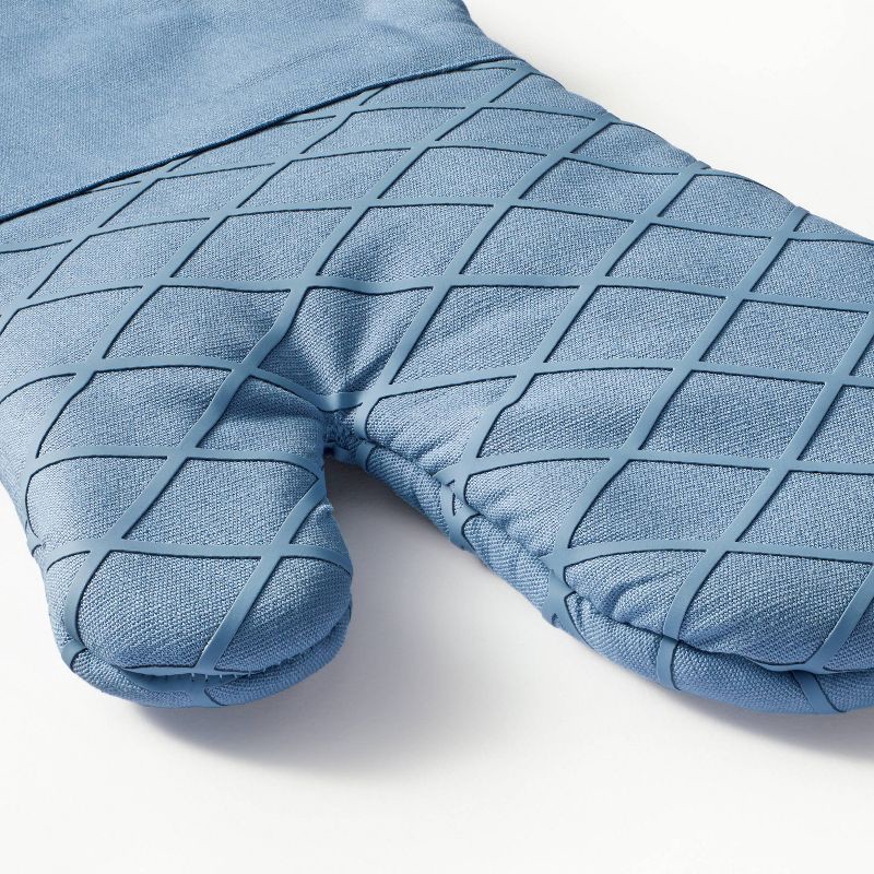 slide 3 of 3, Oven Mitt Blue - Figmint™, 1 ct