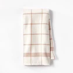 Dual Sided Terry Kitchen Towel Cream/Terracotta Orange - Figmint™: Reversible Cotton Dish Towel, 28"x18"