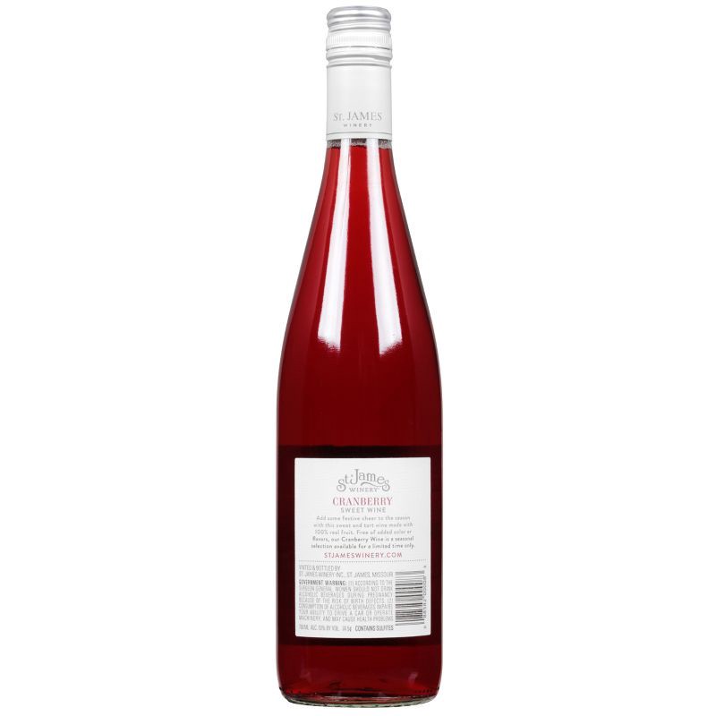 slide 5 of 7, St. James Winery Cranberry - 750ml Bottle, 750 ml