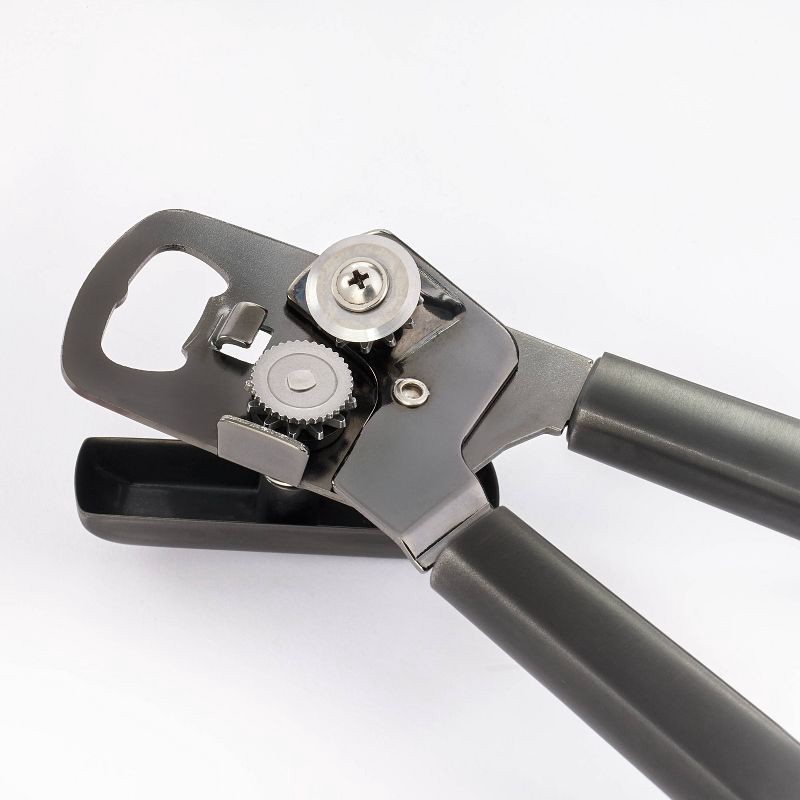slide 3 of 3, Stainless Steel Manual Can Opener Black - Figmint™: Dishwasher-Safe, Freestanding, Kitchen Essential, 1 ct