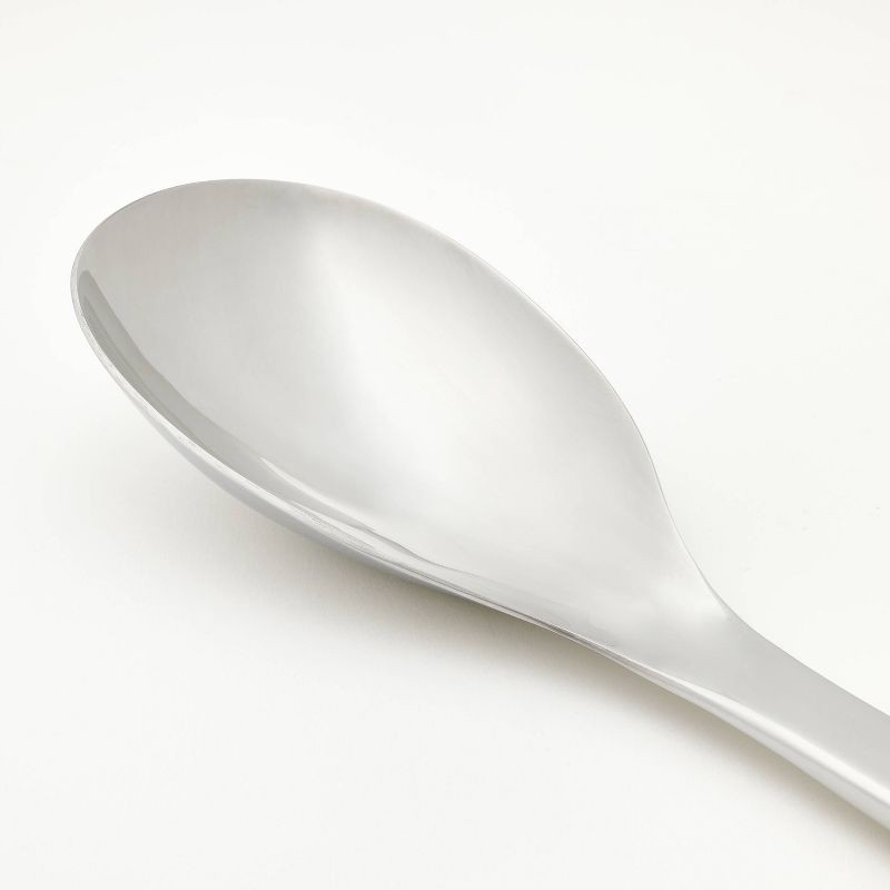 slide 3 of 3, Stainless Steel Solid Spoon Silver - Figmint™: Cooking Utensil, Dishwasher-Safe, 12.99" Length, 7.4" Handle, 1 ct
