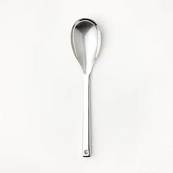 Stainless Steel Solid Spoon Silver - Figmint™: Cooking Utensil, Dishwasher-Safe, 12.99&quot; Length, 7.4&quot; Handle