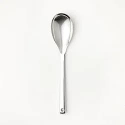 Stainless Steel Solid Spoon Silver - Figmint™: Cooking Utensil, Dishwasher-Safe, 12.99" Length, 7.4" Handle