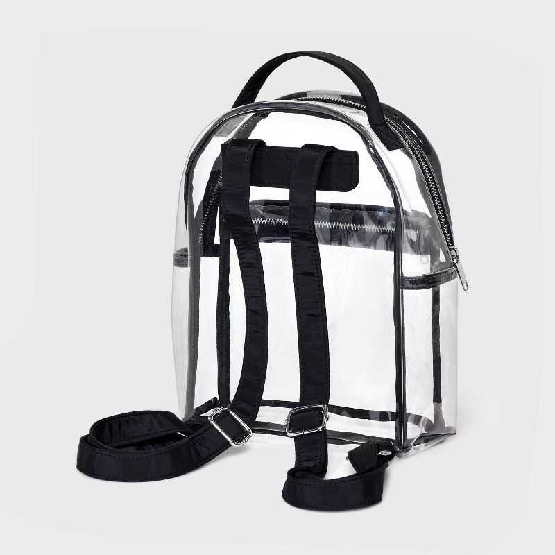 slide 3 of 5, 10.5" Mini Dome Backpack - Wild Fable™ Clear: College Use, Zip Closure, 1 ct