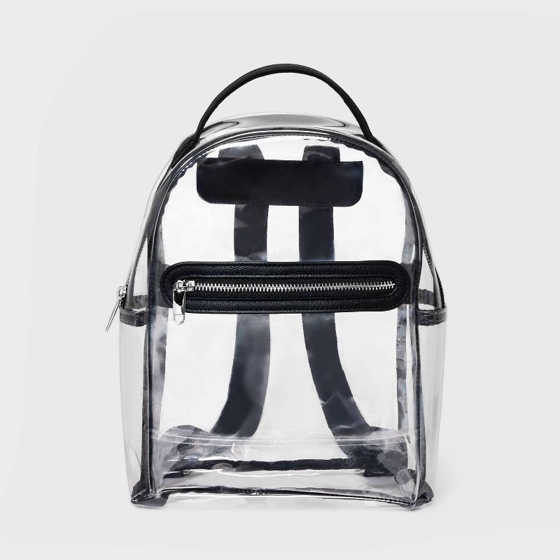 slide 1 of 5, 10.5" Mini Dome Backpack - Wild Fable™ Clear: College Use, Zip Closure, 1 ct