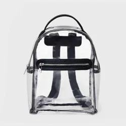 10.5&quot; Mini Dome Backpack - Wild Fable™ Clear: College Use, Zip Closure