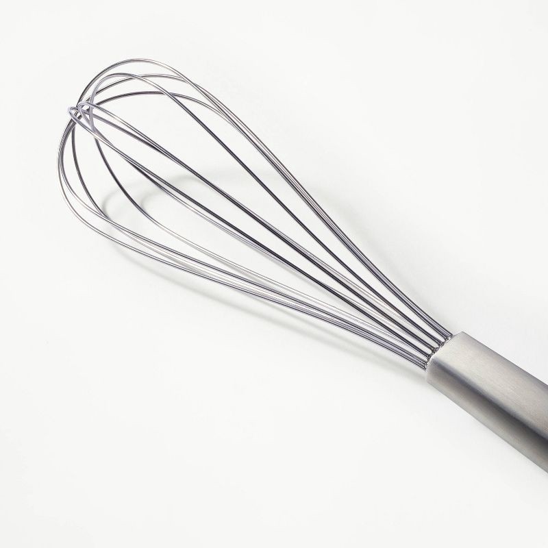 slide 3 of 4, 12" Stainless Steel Balloon Whisk Silver - Figmint™: Metal Wire Kitchen Tool, Dishwasher-Safe, 12" Length, 1 ct