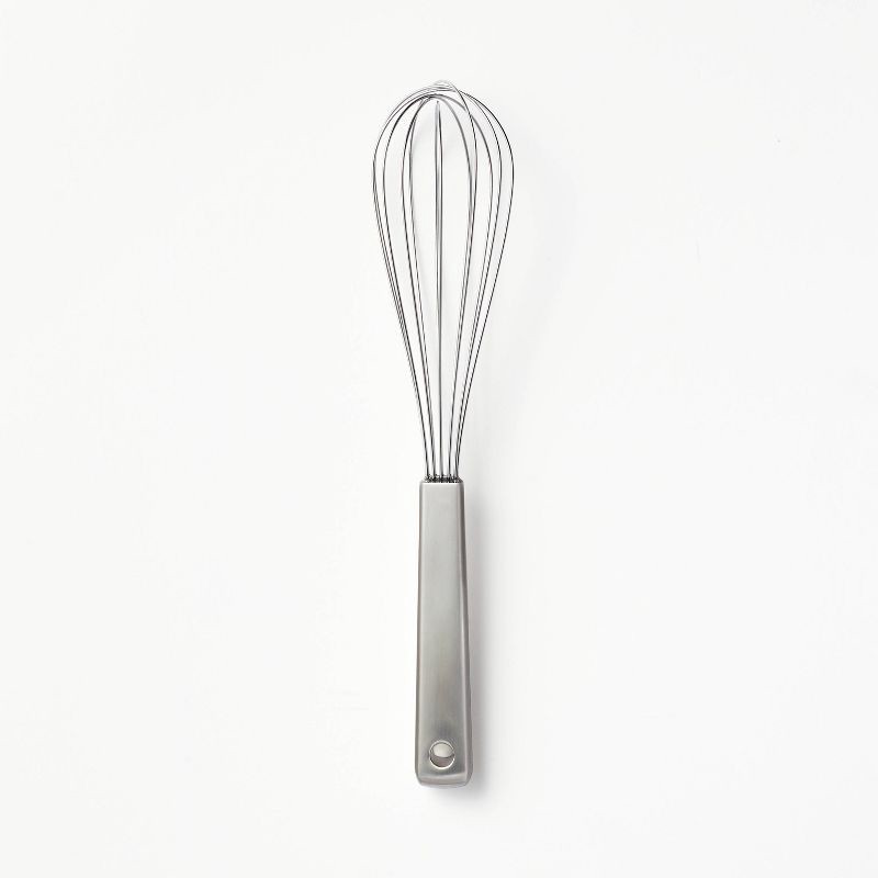 slide 1 of 4, 12" Stainless Steel Balloon Whisk Silver - Figmint™: Metal Wire Kitchen Tool, Dishwasher-Safe, 12" Length, 1 ct
