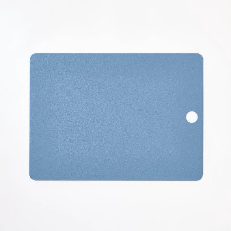 slide 3 of 4, 3pc Recycled Poly Essentials Cutting Board Set Blue - Figmint™: Dishwasher-Safe, Small to Large Sizes, 3 ct
