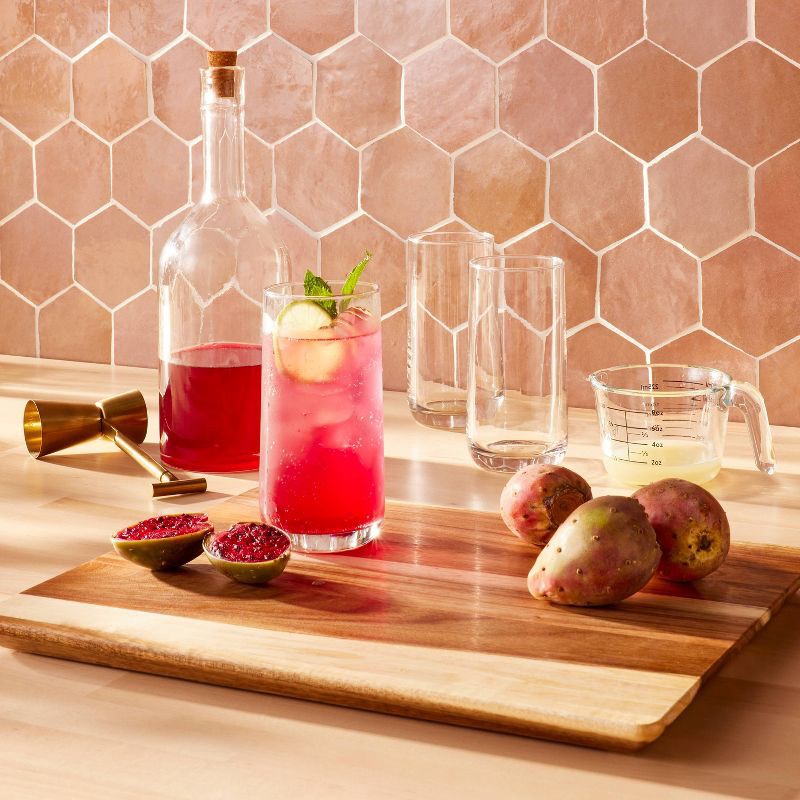 slide 2 of 4, 12"x15" Nonslip Acacia Wood Cutting Board Natural - Figmint™, 1 ct