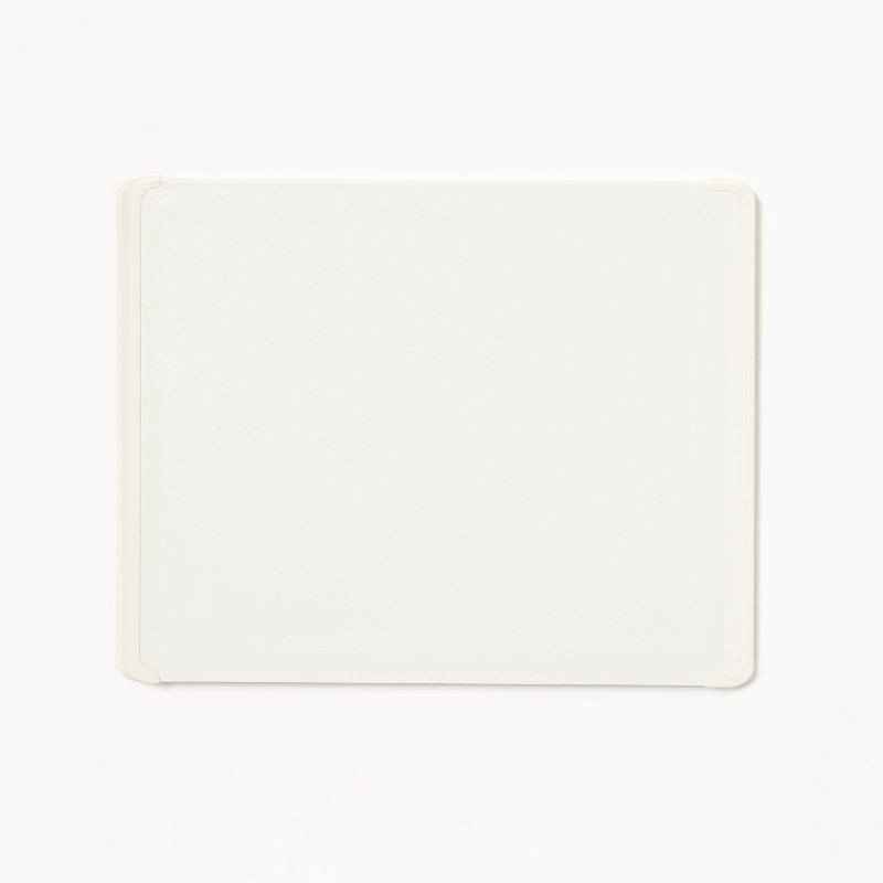 slide 3 of 5, 11"x14" Nonslip Recycled Poly Cutting Board Vintage Cream - Figmint™: Dishwasher-Safe, Juice Canal, 1 ct