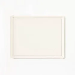 11"x14" Nonslip Recycled Poly Cutting Board Vintage Cream - Figmint™: Dishwasher-Safe, Juice Canal