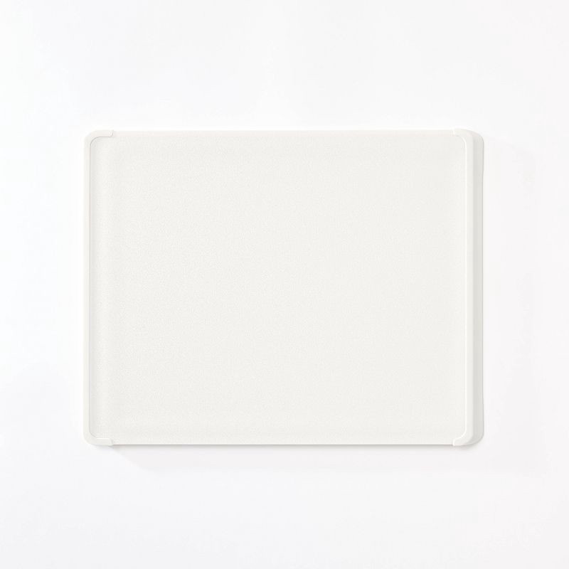 slide 3 of 4, 3pc Nonslip Recycled Poly Cutting Board Set Vintage Cream - Figmint™: Plastic, Dishwasher-Safe, Juice Canal, 3 ct