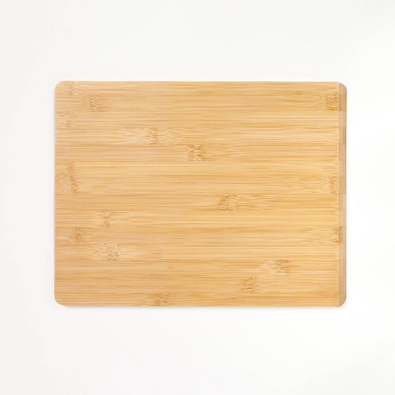 slide 1 of 4, 10"x13" Reversible Bamboo Cutting Board Natural - Figmint™, 1 ct