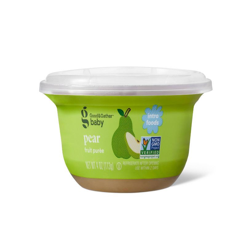 slide 1 of 5, Baby Food Tub - Pears - 4 oz - Good & Gather™, 4 oz