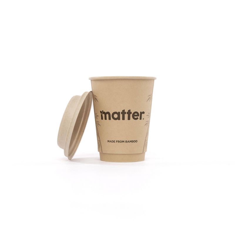 slide 2 of 12, Matter Compostable Hot Disposable Cup with Lid - 12oz/10ct, 10 ct; 12 oz
