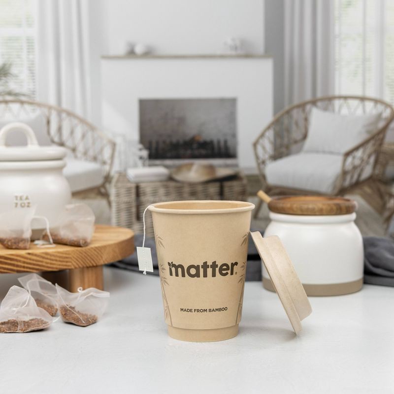 slide 3 of 12, Matter Compostable Hot Disposable Cup with Lid - 12oz/10ct, 10 ct; 12 oz