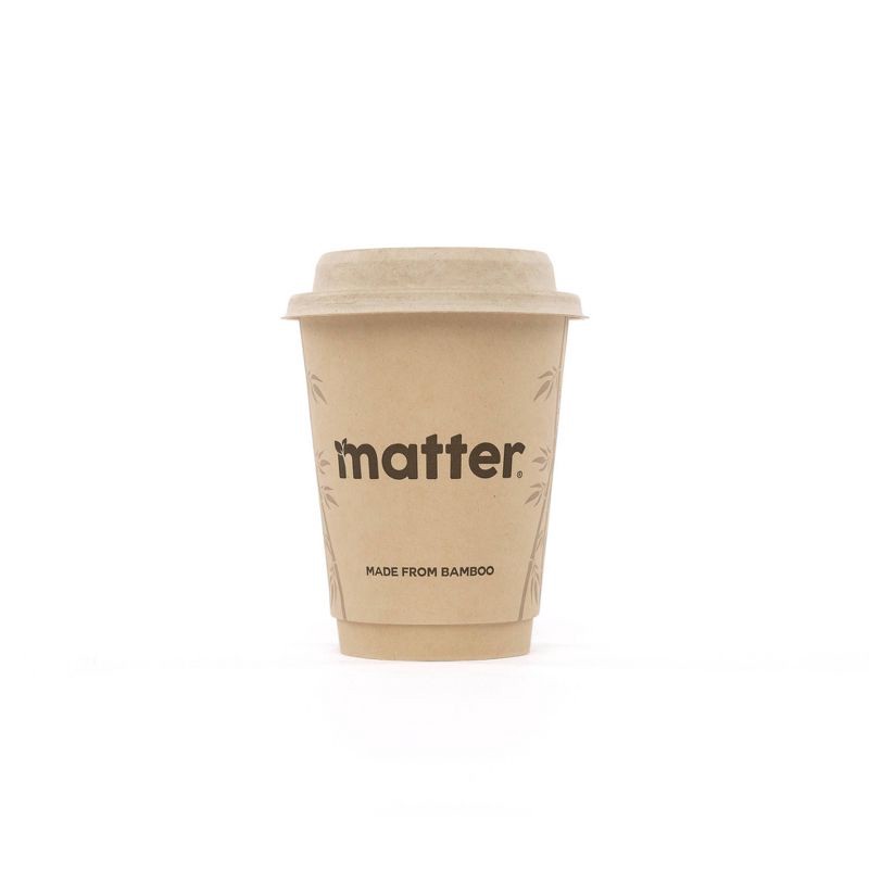 slide 5 of 12, Matter Compostable Hot Disposable Cup with Lid - 12oz/10ct, 10 ct; 12 oz